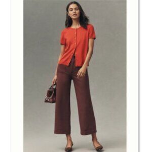Anthropologie The Colette Knit Crop Wide-Leg Pants by Maeve | NWT | 24